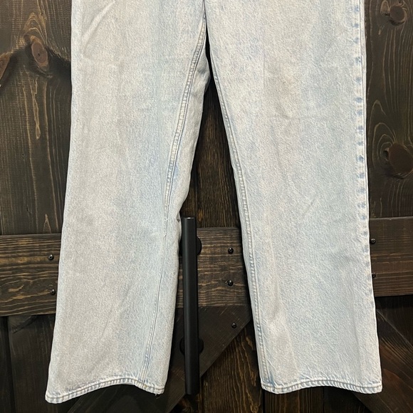 Abercrombie & Fitch The Loose High Rise Belted Jeans 30 10 Denim Light Baggy - Picture 4 of 15